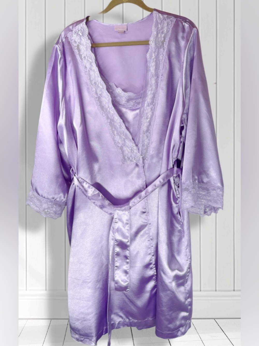 NIP Peignoir Set Robe Gown Size 1X
